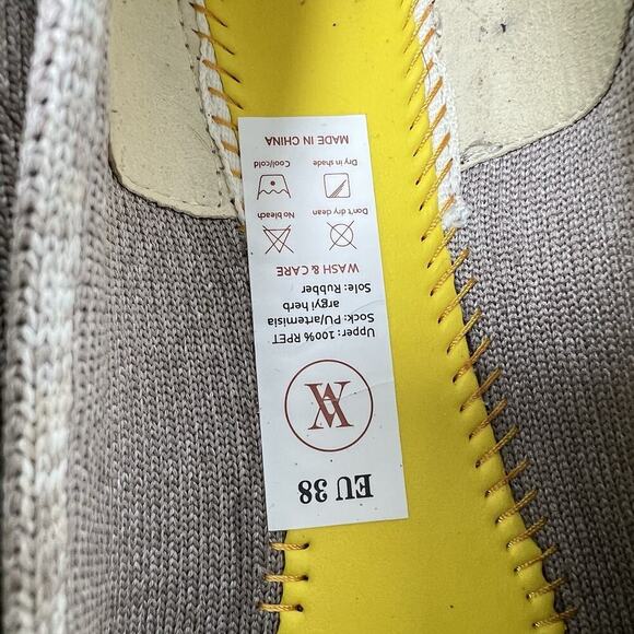 Vivaia Margot 2.0 Square-Toe V-Cut Flats EU 38 US 7 Almond Knit - Picture 12 of 12